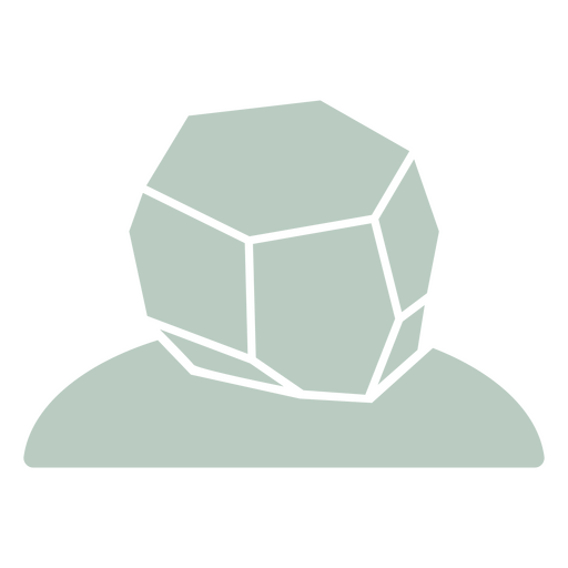 Icono minimalista de piedras preciosas Diseño PNG