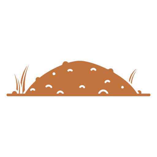 Earth mound icon PNG Design
