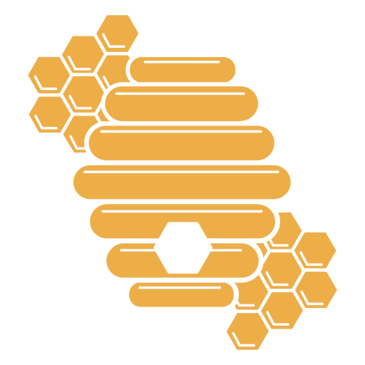 Symbol für Bienenwaben PNG-Design