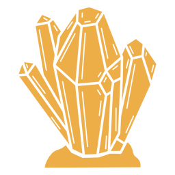 Icono de piedras de cristal Diseño PNG