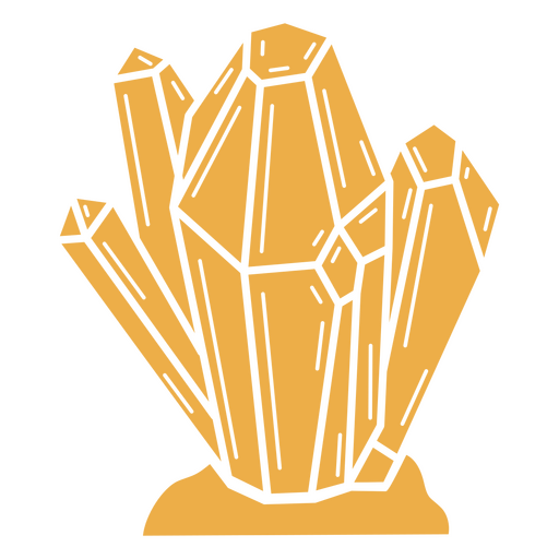 Icono de piedras de cristal Diseño PNG