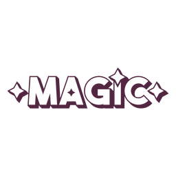 Magisches funkelndes Abzeichen PNG-Design