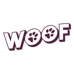 Woof Dog Quote Badge PNG & SVG Design For T-Shirts