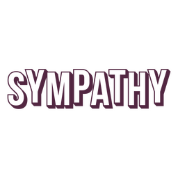 Sympathy badge PNG Design