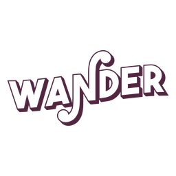 Insignia de cotización de Wander Diseño PNG