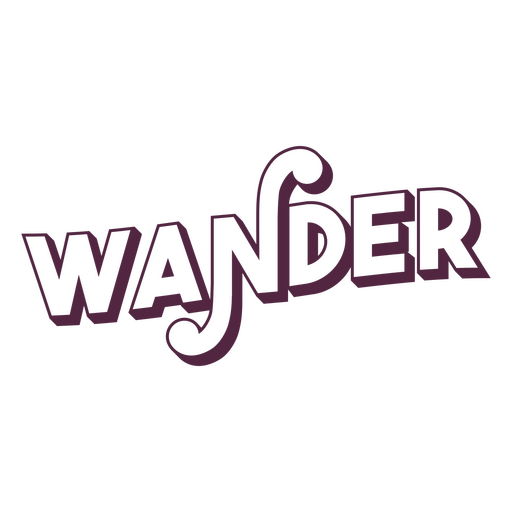 Insignia de cotización de Wander Diseño PNG