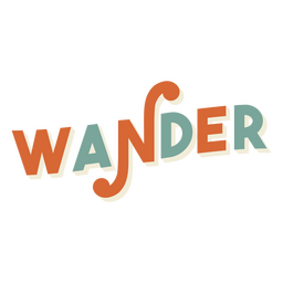 Wandern Sie dekoratives Retro-Schild PNG-Design