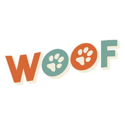 Signo de cita de perro guau Diseño PNG
