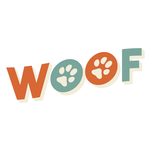 Sinal de citação de cachorro Woof Desenho PNG