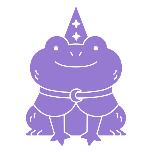 Sapo bonito em traje de mago Desenho PNG