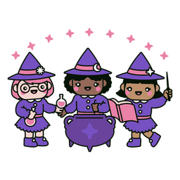 Netter Hexenkochzauber PNG-Design