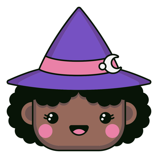 Nette Hexe kawaii Charakter PNG-Design