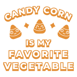 Candy corn simple halloween quote badge PNG Design