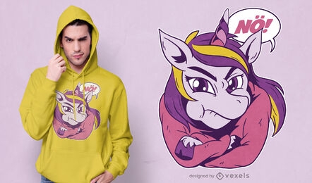 Funny stubborn unicorn t-shirt design