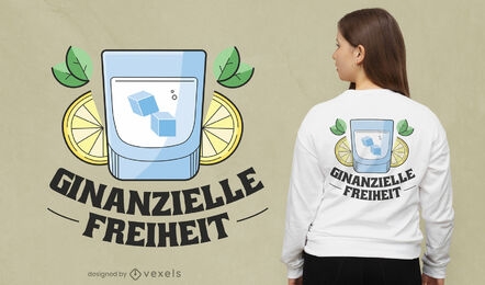 Cool Ginanzielle freiheit t-shirt design