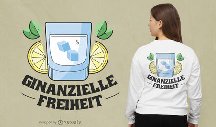 Cooles Ginanzielle Freiheit T-Shirt Design
