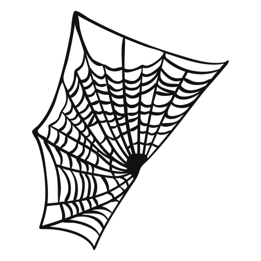 ícone assustador de halloween teia de aranha Desenho PNG