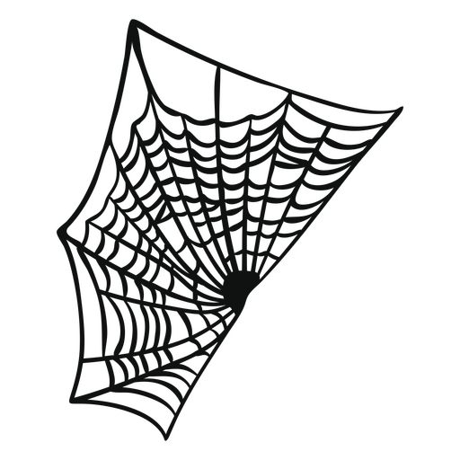 Icono espeluznante de telaraña de halloween Diseño PNG