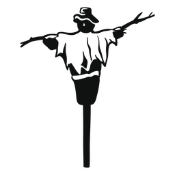 Detailed spooky scarecrow PNG Design Transparent PNG