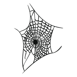 Icono espeluznante de telaraña Diseño PNG