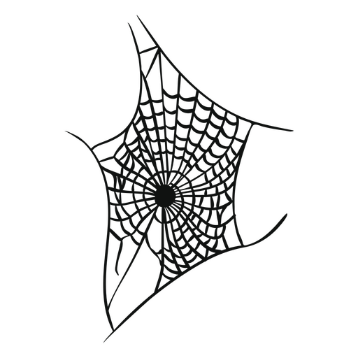 Ícone assustador da teia de aranha Desenho PNG