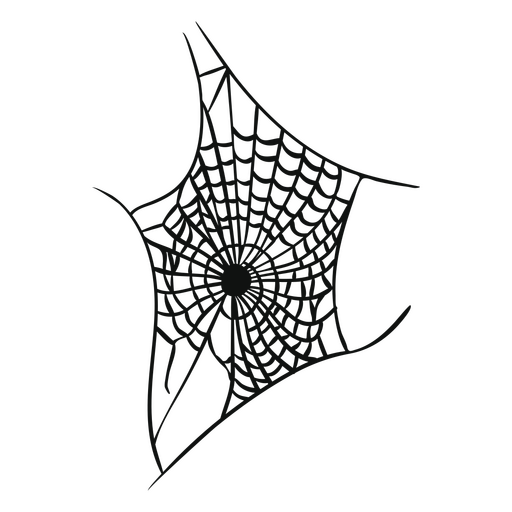 Icono espeluznante de telaraña Diseño PNG