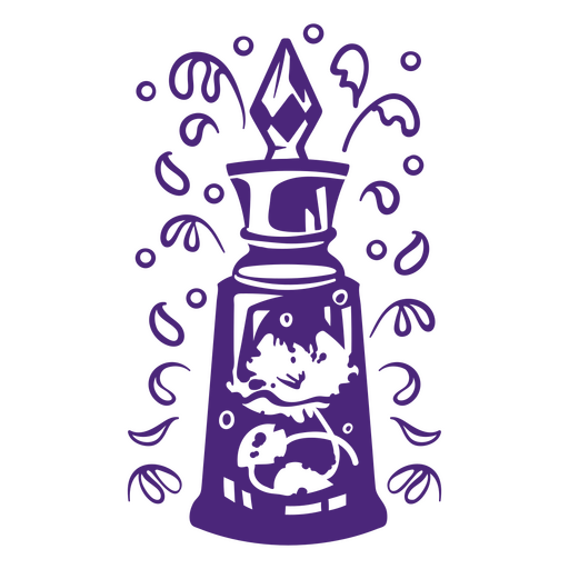 Icono de tarro de veneno decorativo Diseño PNG