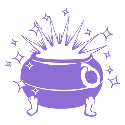Explosiver Zaubertopf PNG-Design