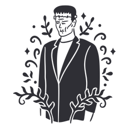 Dekorativer Zombie-Charakter PNG-Design