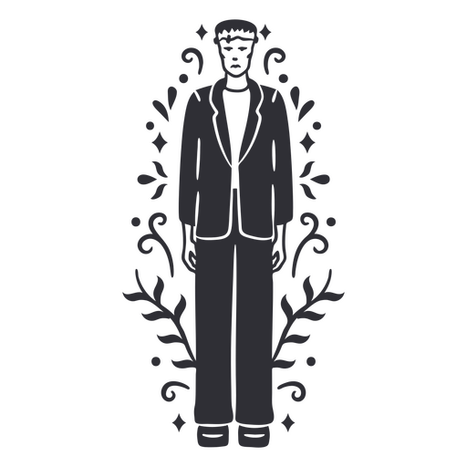 Ícone de personagem de zumbi decorativo Desenho PNG