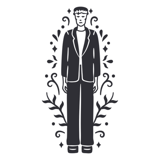 Icono de personaje zombie decorativo Diseño PNG