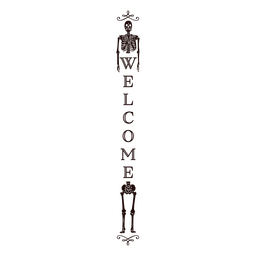 Distintivo de citação de esqueleto simples de boas-vindas Desenho PNG