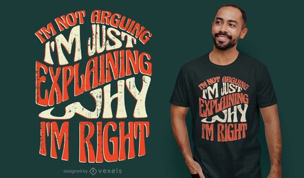 I'm not arguing t-shirt design