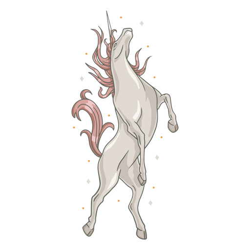 Criatura unicornio m?stico Diseño PNG