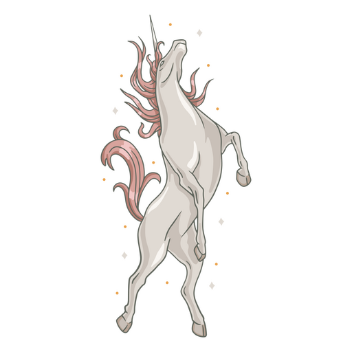 Criatura unicornio místico Diseño PNG