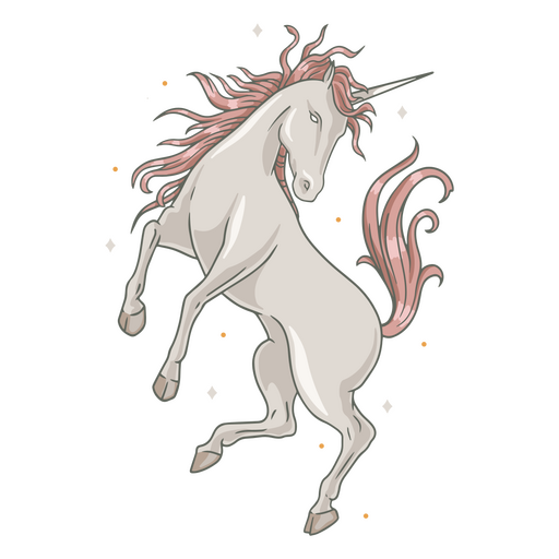 Unicornio criatura mística Diseño PNG