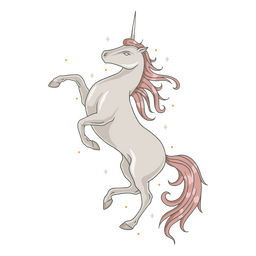 Mystische magische Kreatur des Einhorns PNG-Design