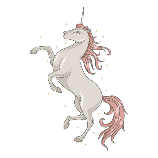 Criatura mágica mística unicornio Diseño PNG