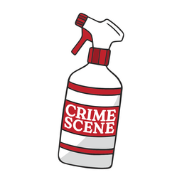Crime scene quote badge PNG Design