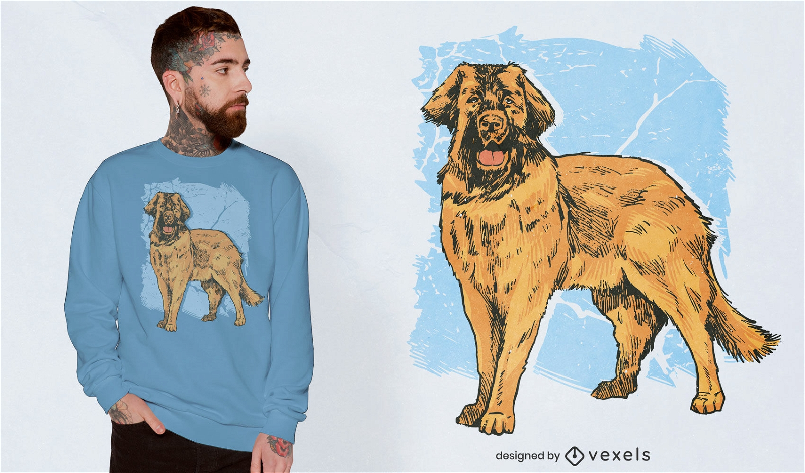 German dog pet animal t-shirt design