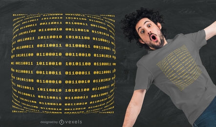 Binary code t-shirt design