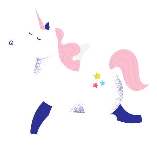 Criatura mágica unicornio Diseño PNG