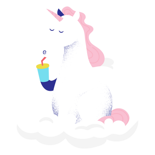 Criatura linda mágica unicornio Diseño PNG