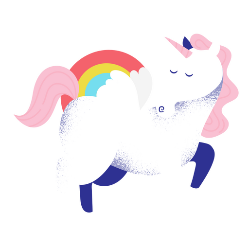 Criatura mitológica mágica unicornio Diseño PNG