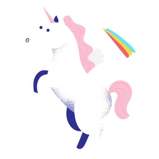 Unicornio criatura mágica mitológica Diseño PNG