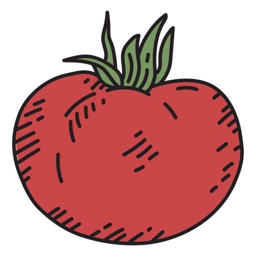 Ícone de tomate detalhado Desenho PNG