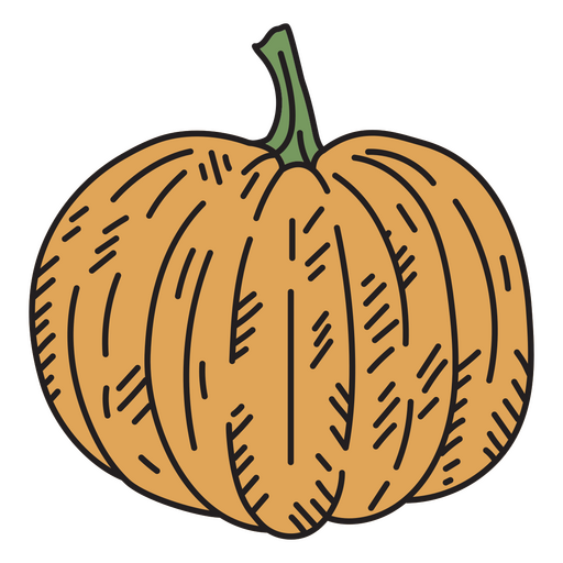 Pumpkin detailed icon PNG Design