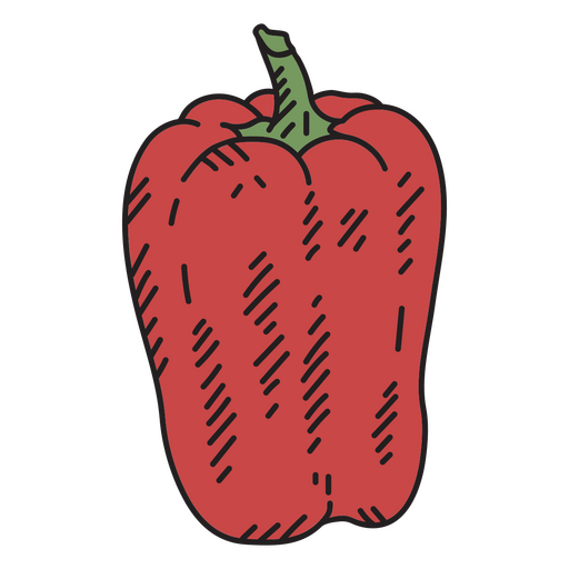 Bell pepper detailed icon PNG Design