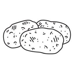 Symbol für Kartoffeln PNG-Design