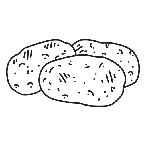 Ícone de comida de batatas Desenho PNG